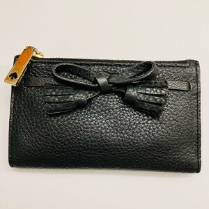 KATE SPADE | Black Leather Hayes Wallet